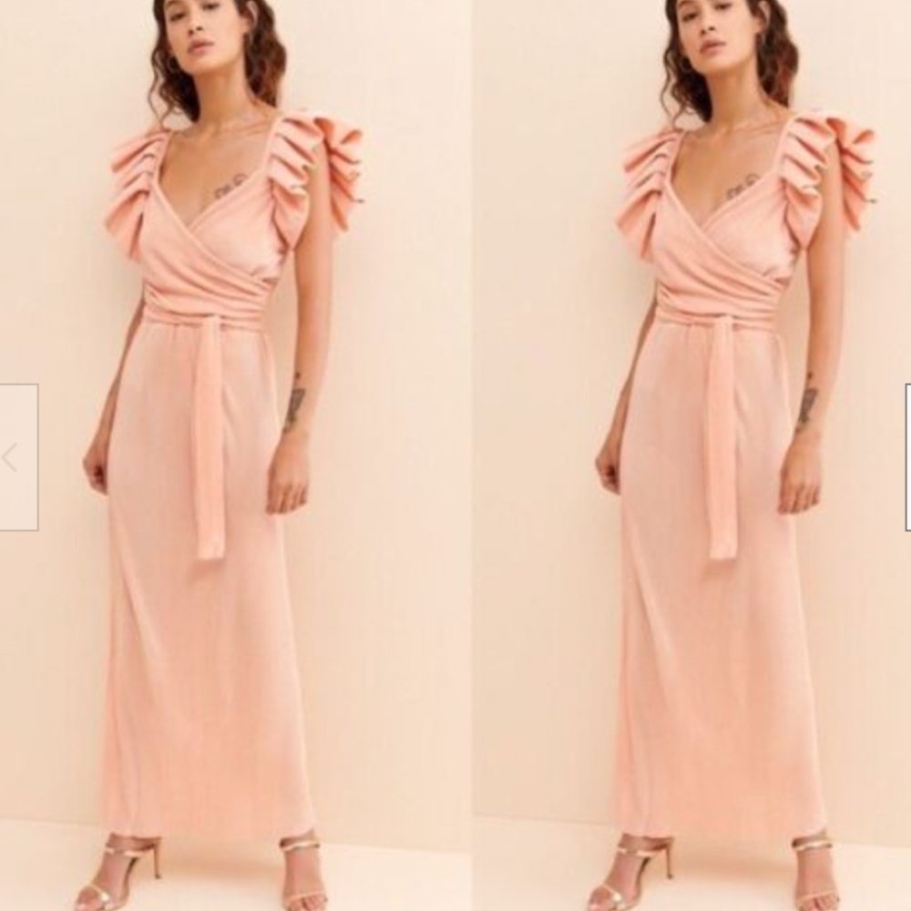 Tach Clothing Peach Feria Dress - XS